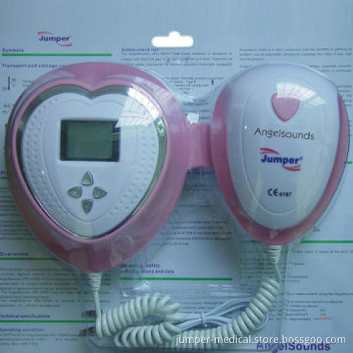 Fetal Heart Doppler Monitor, CE/FDA Marks, LCD Back-light Display, 5 Baby Music for Pregnancy Use